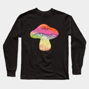 colorful, tie-dye mushroom Long Sleeve T-Shirt